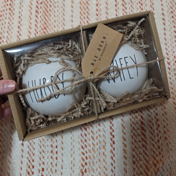 Rae Dunn Other - Rae Dunn Hubby & Wifey Ornaments